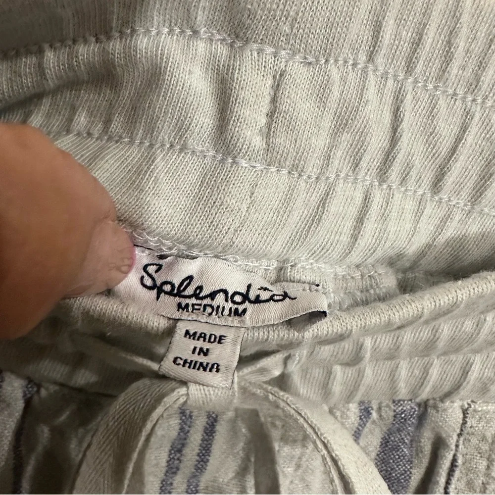 NWT SPLENDID Blue Stripe‎ Drawstring SKIRT MEDIUM​​​​​​​​​​